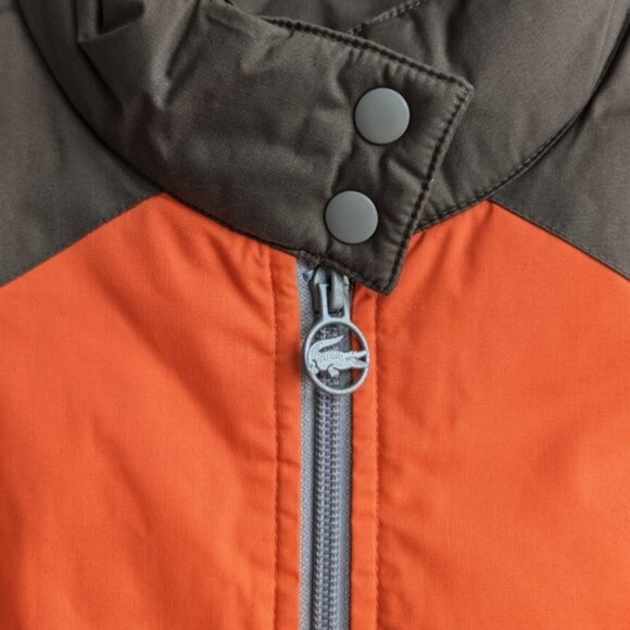 Lacoste orange & brown light puffer vest - Picture 2 of 5